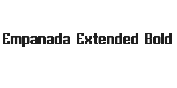 Empanada Extended Bold Logo