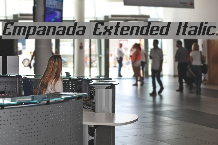 Empanada Extended Italic Example 2