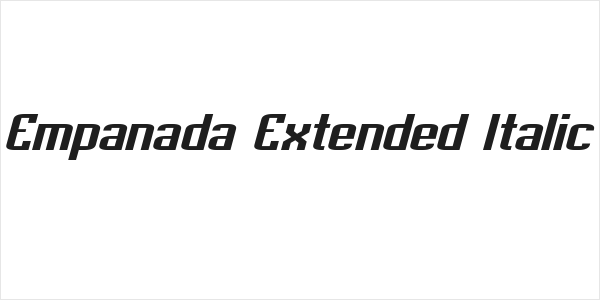 Empanada Extended Italic Logo