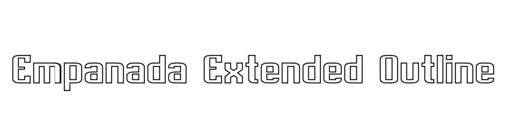 Empanada Extended Outline  Free Fonts Download