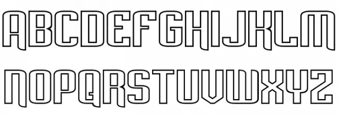 Empanada Extended Outline Шрифта ВЕРХНИЙ