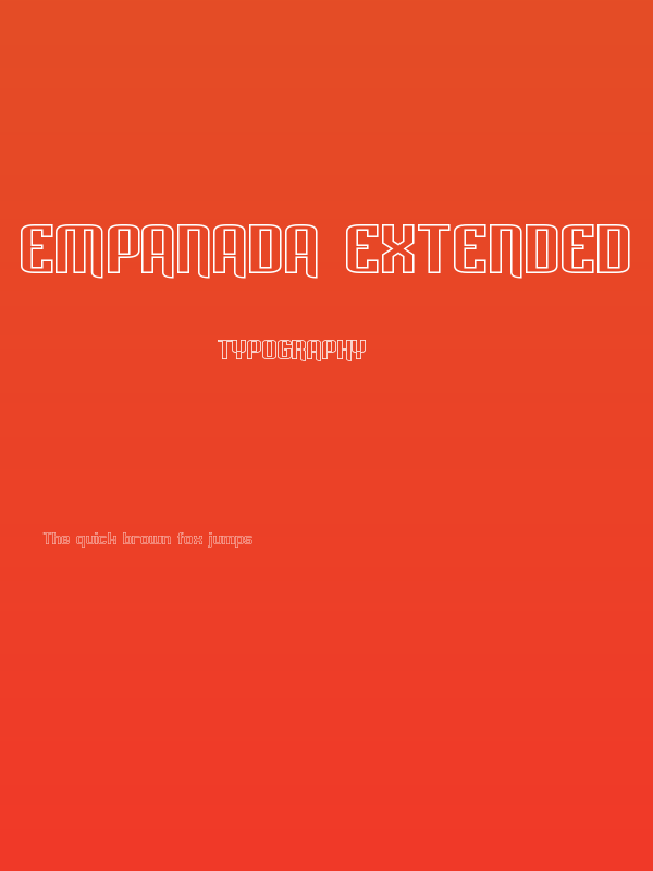 Empanada Extended Outline Poster