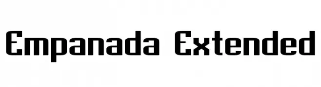 Empanada Extended  baixar fontes gratis