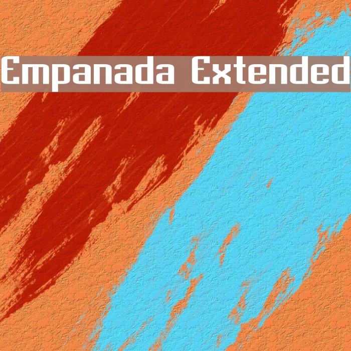 Empanada Extended Font examples