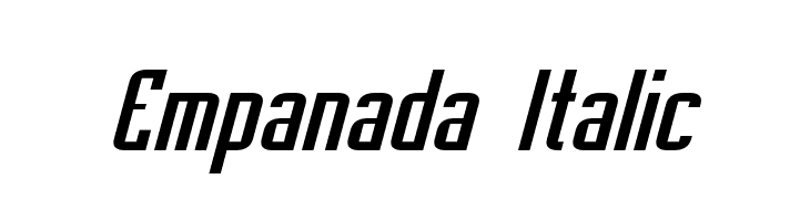Empanada Italic Font