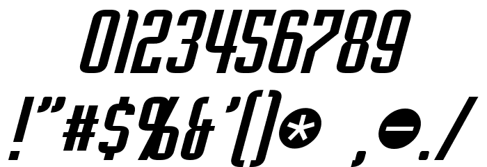 Empanada Italic Font OTHER CHARS