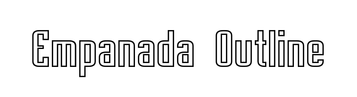 Empanada Outline  Fuentes Gratis Descargar