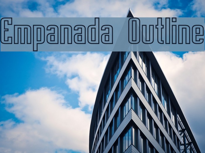 Empanada Outline Font examples