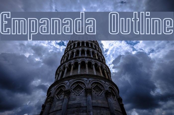 Empanada Outline Font examples