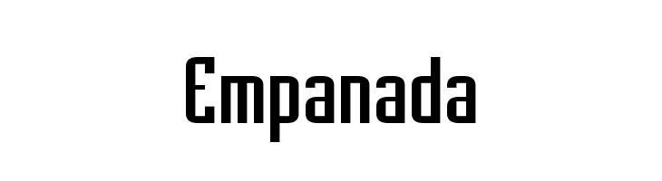 Empanada  font caratteri gratis