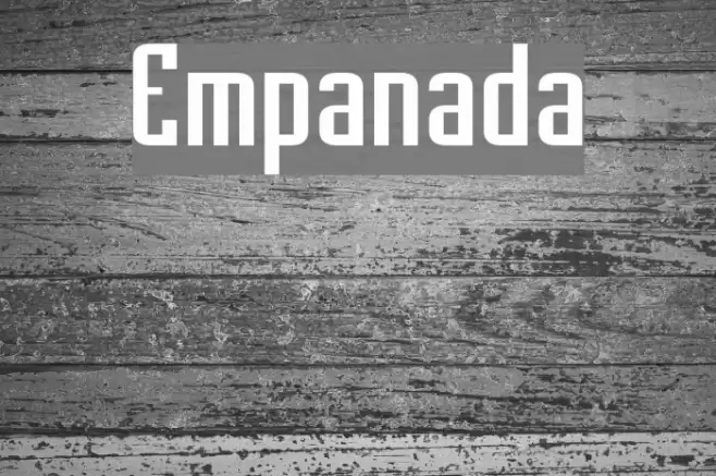 Empanada Font examples