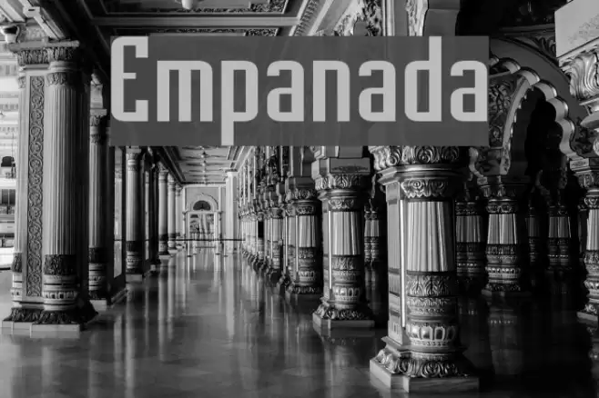 Empanada Font examples