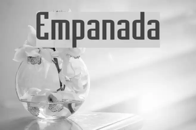 Empanada Font examples