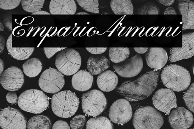 EmparioArmani Font examples