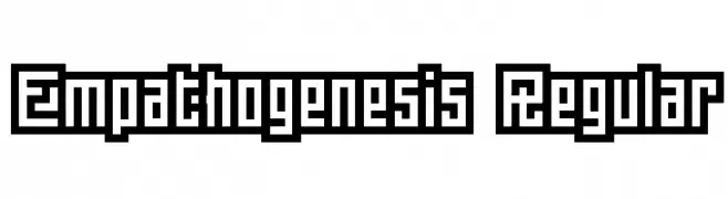 Empathogenesis Regular  Frei Schriftart Herunterladen
