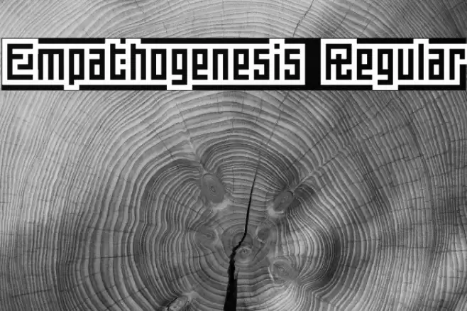 Empathogenesis Regular Шрифта examples