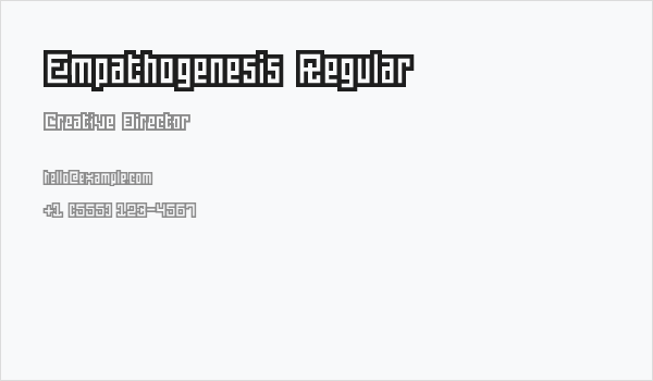 Empathogenesis Regular Business Card