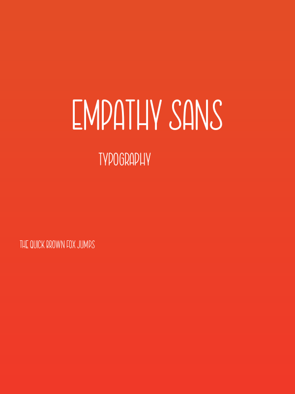 Empathy Sans Poster