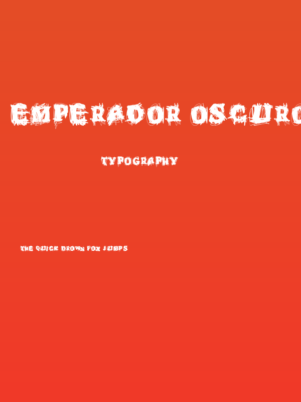 Emperador Oscuro Poster