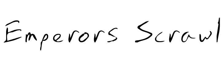 Emperors Scrawl  フリーフォントのダウンロード
