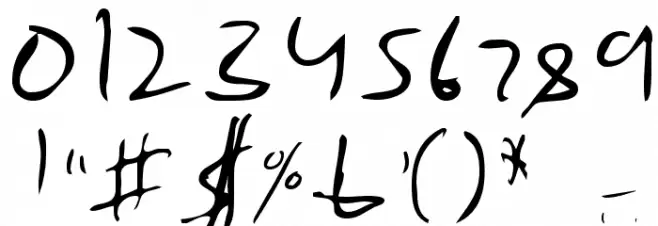 Emperors Scrawl フォント その他の文字