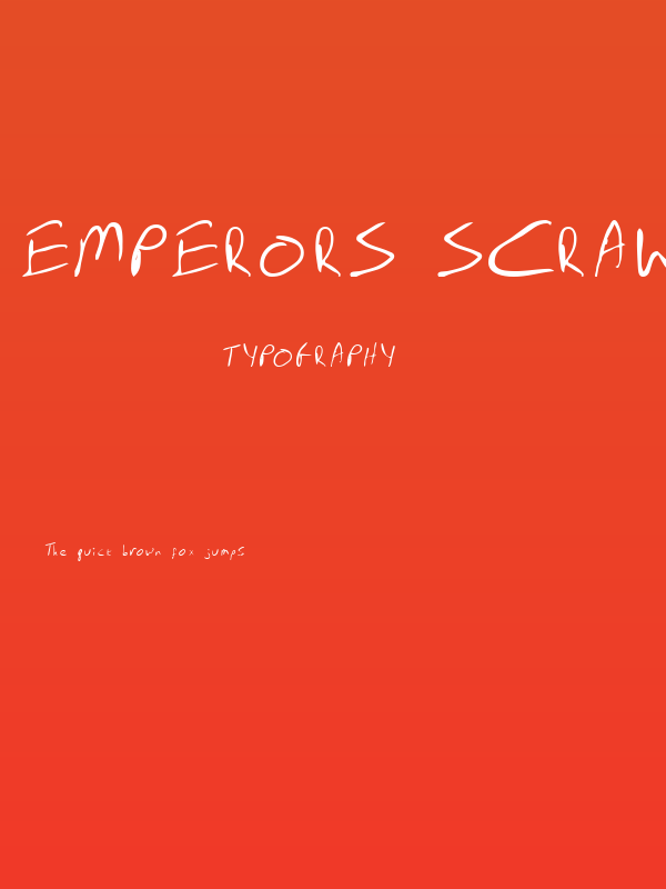 Emperors Scrawl Poster