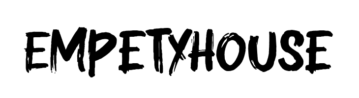 Empety House  les polices de caractères gratuit tlcharger