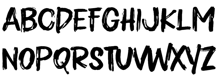 Empety House Schriftart Groß