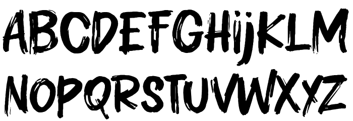 Empety House Schriftart Kleinbuchstaben