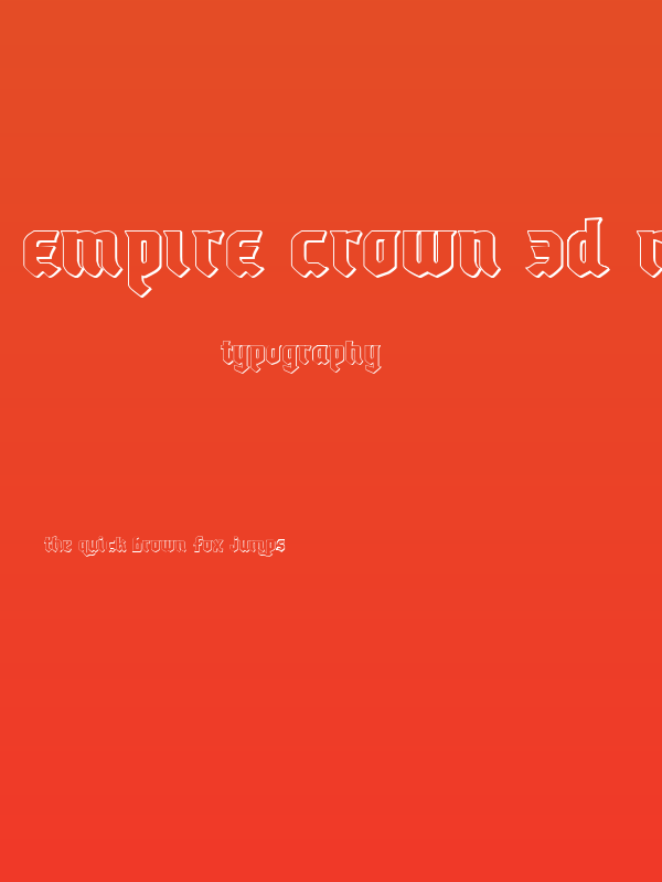 Empire Crown 3D Regular Poster