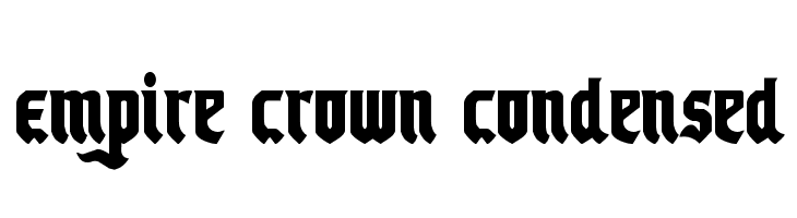 Empire Crown Condensed  Скачать бесплатные шрифты