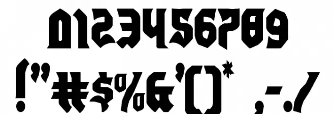 Empire Crown Condensed Font OTHER CHARS