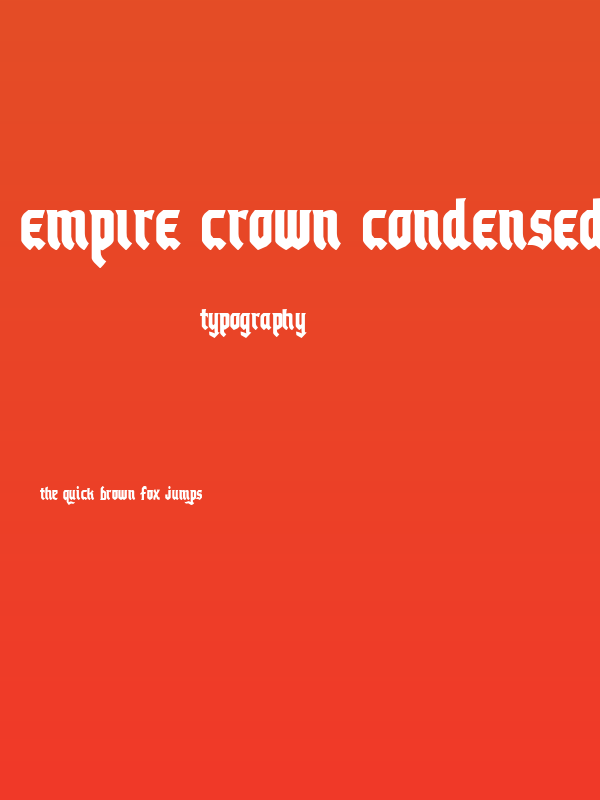 Empire Crown Condensed Poster