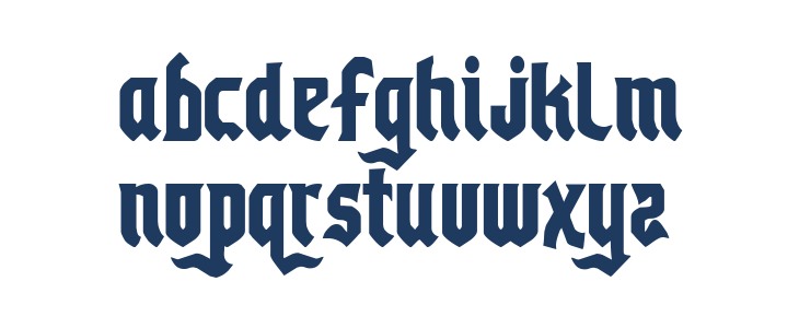 Empire Crown Condensed Lowercase