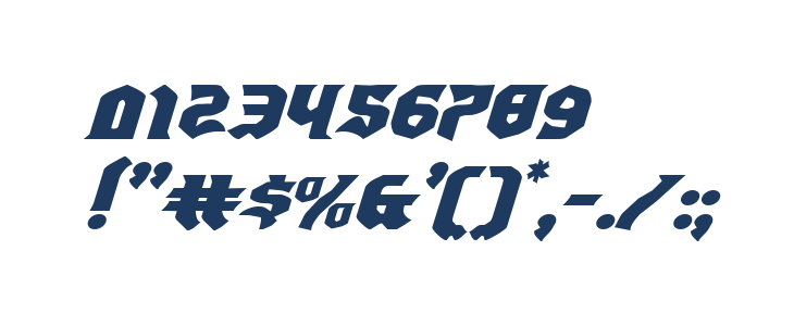 Empire Crown Expanded Italic Other Characters