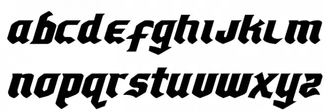 Empire Crown Expanded Italic Polices MAJUSCULES