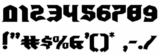 Empire Crown Expanded Font OTHER CHARS