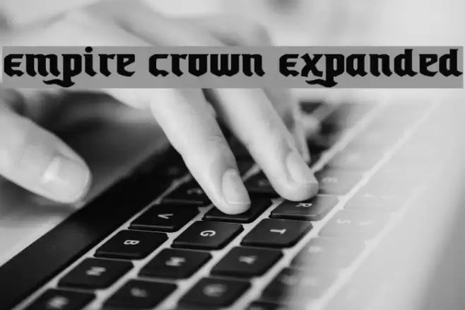 Empire Crown Expanded Font examples