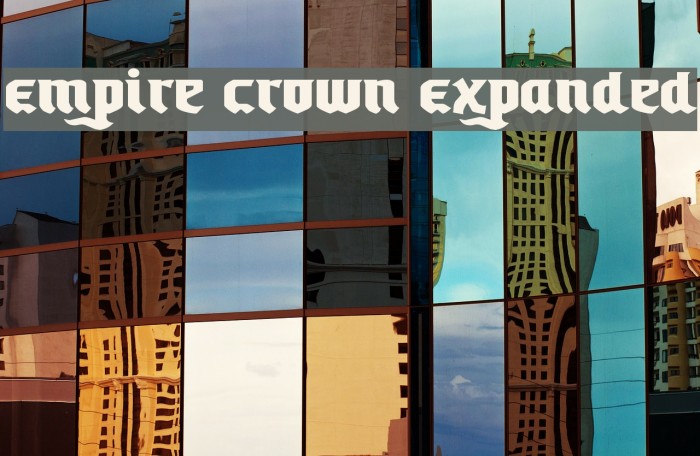 Empire Crown Expanded Font examples