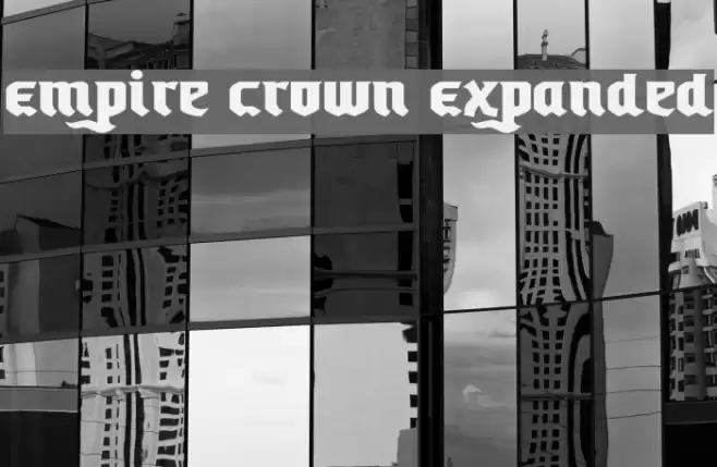 Empire Crown Expanded Font examples