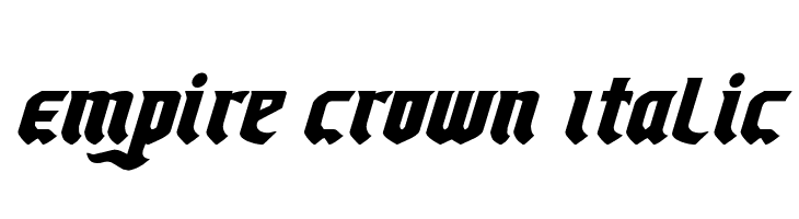 Empire Crown Italic  नि: शुल्क फ़ॉन्ट्स डाउनलोड