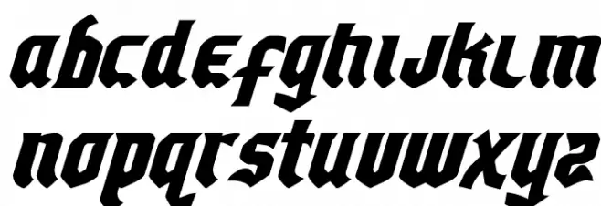 Empire Crown Italic Шрифта ВЕРХНИЙ