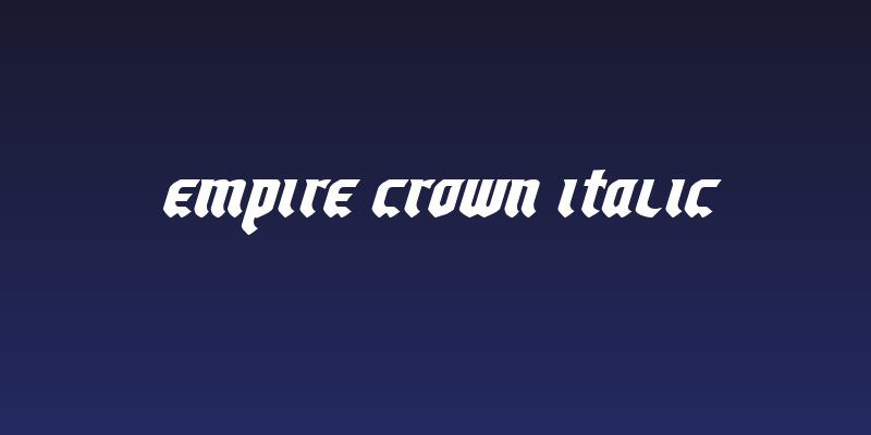 Empire Crown Italic Social Header