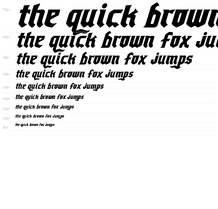 Empire Crown Italic Waterfall