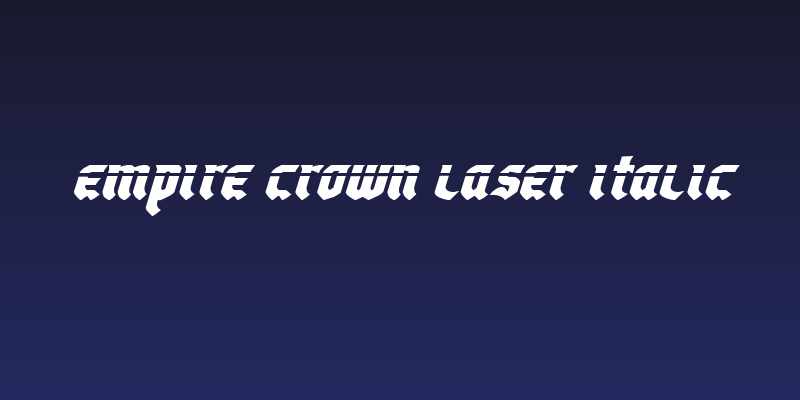Empire Crown Laser Italic Social Header