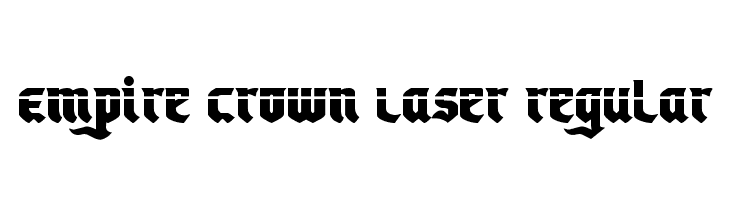 Empire Crown Laser Regular  baixar fontes gratis
