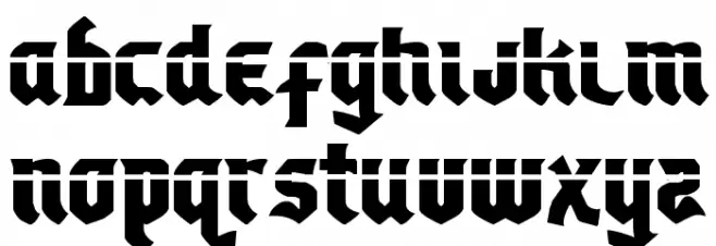 Empire Crown Laser Regular Font Litere mari