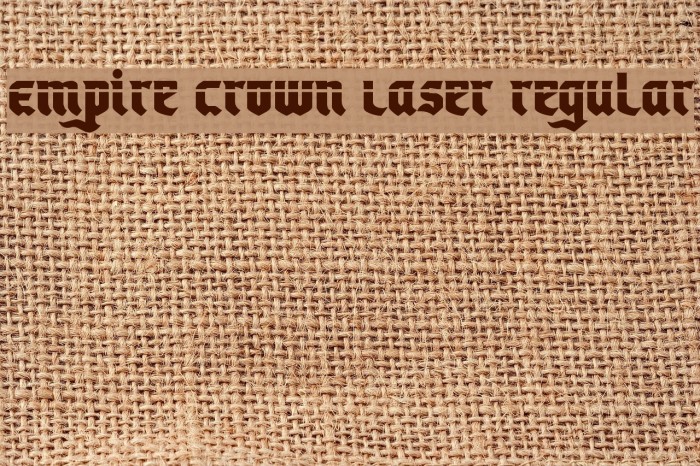 Empire Crown Laser Regular Example 3