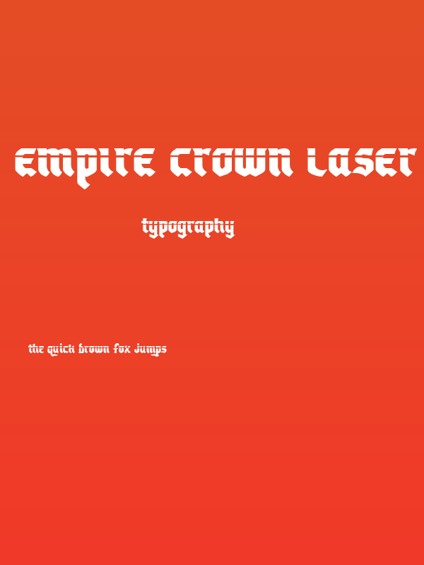 Empire Crown Laser Regular Poster