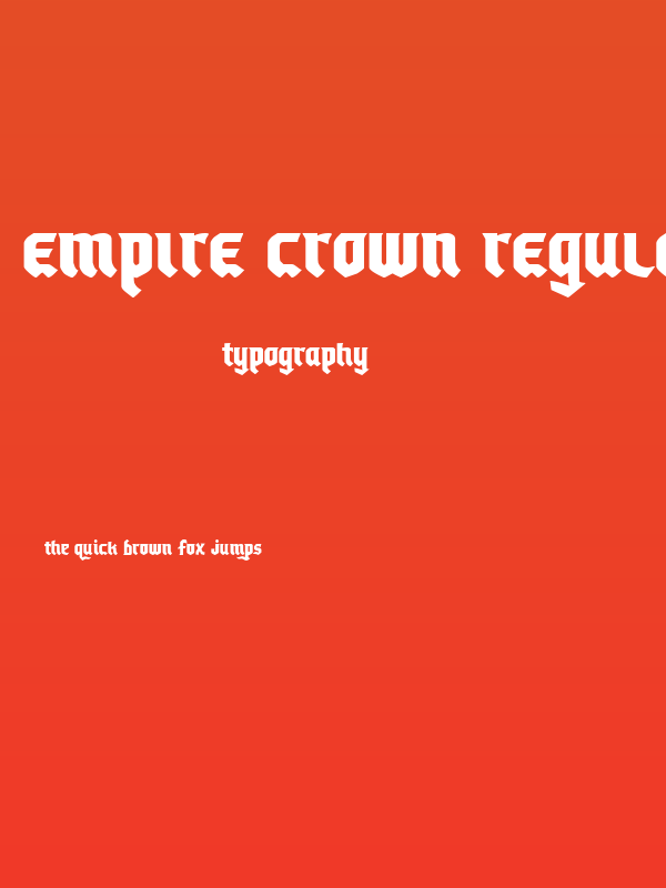 Empire Crown Regular Poster